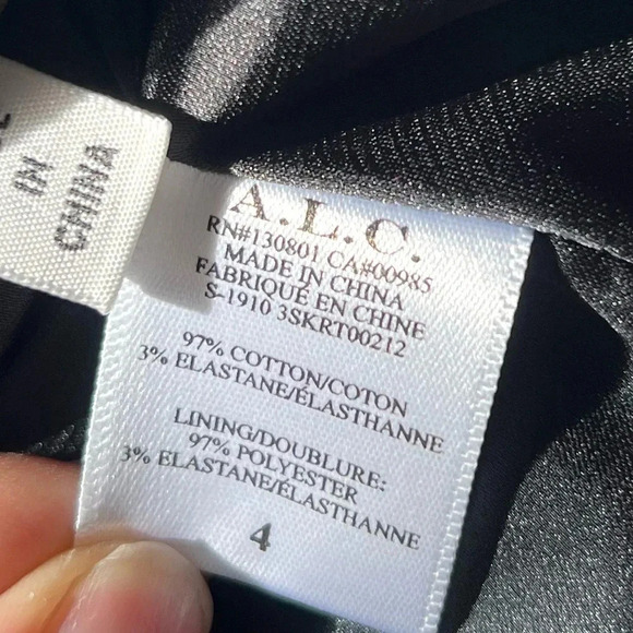 A.L.C Jupiter Houndstooth Ruffled Mini Skirt Size 4 New with Tags - Picture 8 of 9